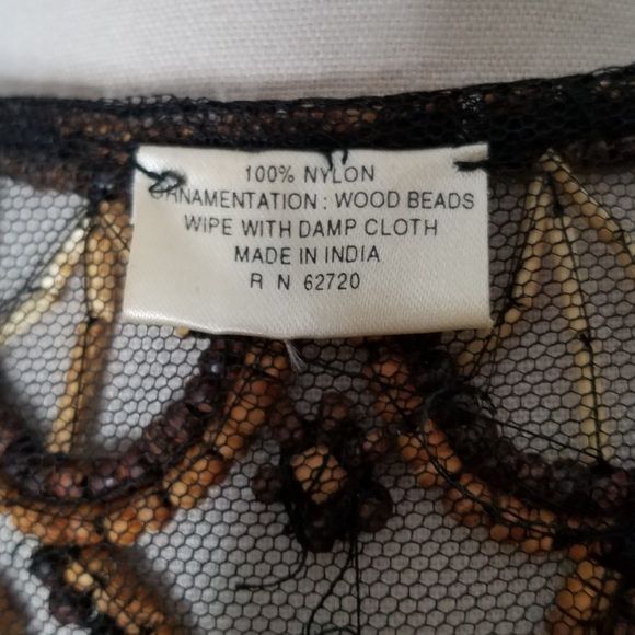 Western Wear Vintage Beaded Collar Wooden Beads Parade Photos Bohemian - Picture 2 of 5